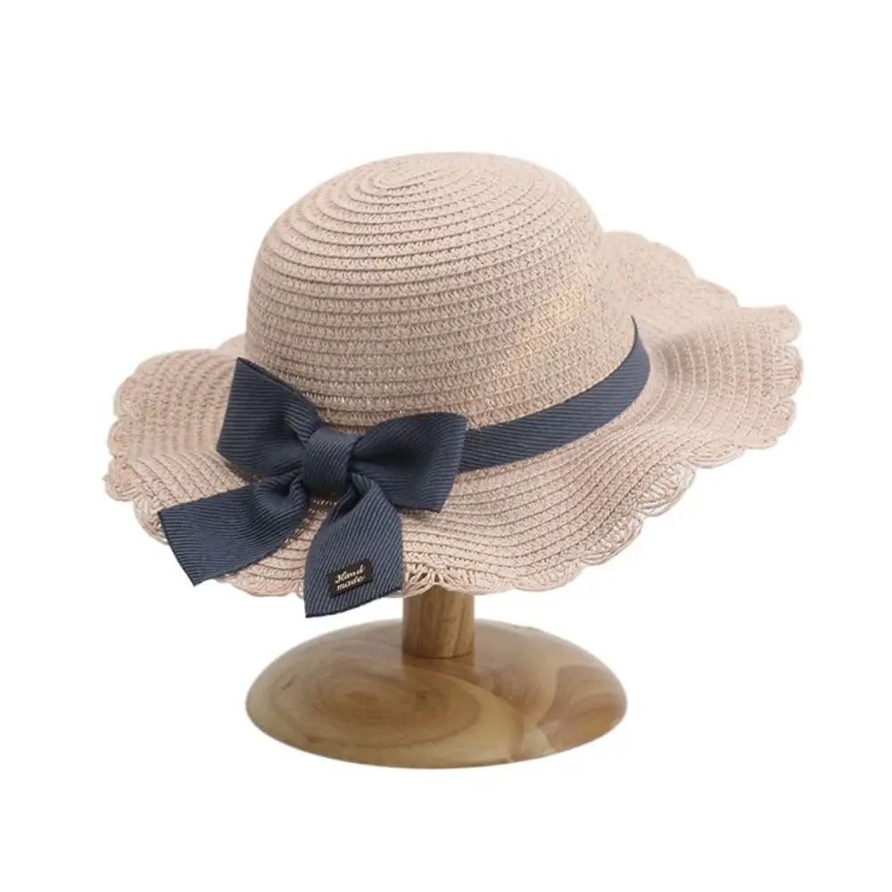 

Лента с бантом для путешествий, подарок для девушки, защита от ультрафиолета, панамская шляпа, детская соломенная шляпа, солнцезащитный козырек, шляпа, кепка в корейском стиле для девочек, сумки в одном стиле