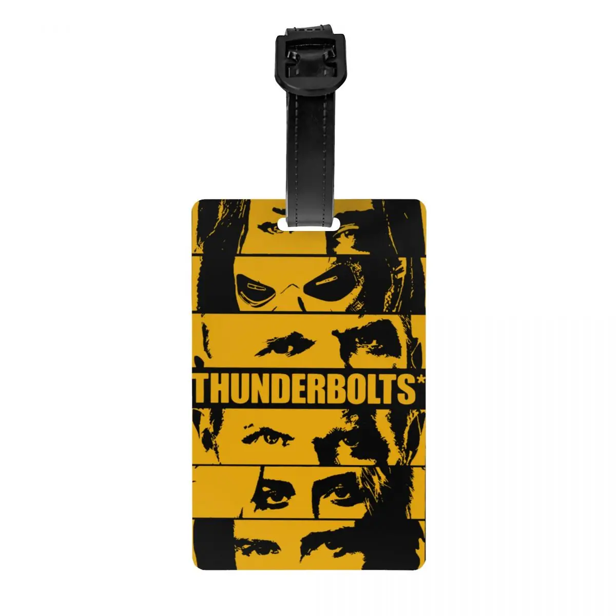 

Retro Style Of Thunderbolt Tv Show Luggage Tags for Suitcases Fashion Baggage Tags Privacy Cover ID Label