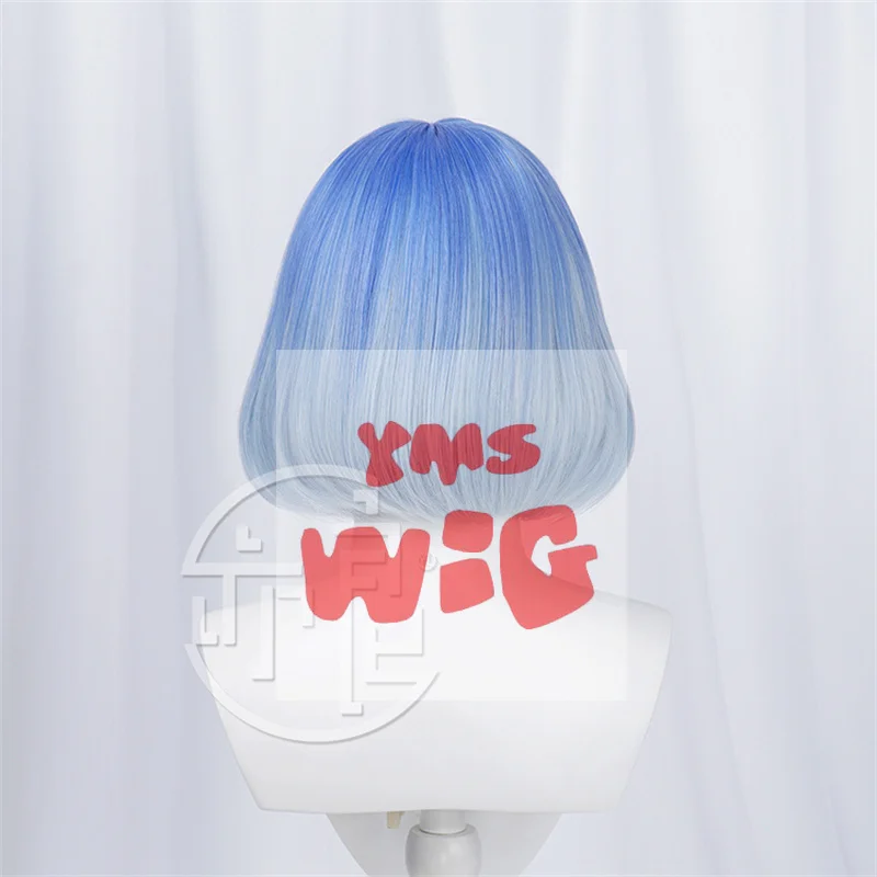 Prevendita Gioco LOL Irelia Parrucca Cosplay 35 cm Sfumatura di Colore Blu Parrucche Cosplay da Donna Capelli Sintetici Resistenti al Calore