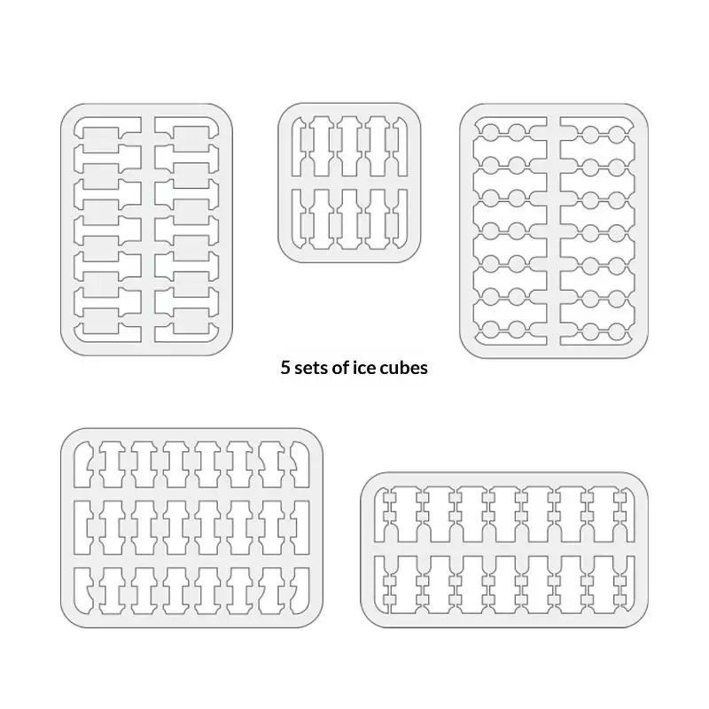 1セット ミニチュア クマのアイスキャンディー型を作るおもちゃ 1/6 ドールハウス ミニチュア冷蔵庫 食玩 プレイデコレーション ドールアクセサリー おもちゃ