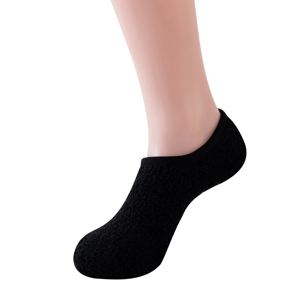 New Anti-slip Womens Floor Socks Warm Fleece Ankle Sock Winter Soft Yoga Slipper