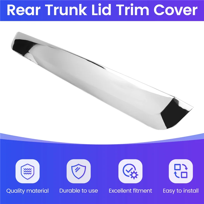 

Car Silver Trim Trunk Lid Cover Trim Accessories Parts Kits For Nissan X-Trail Xtrail T31 2008-2013