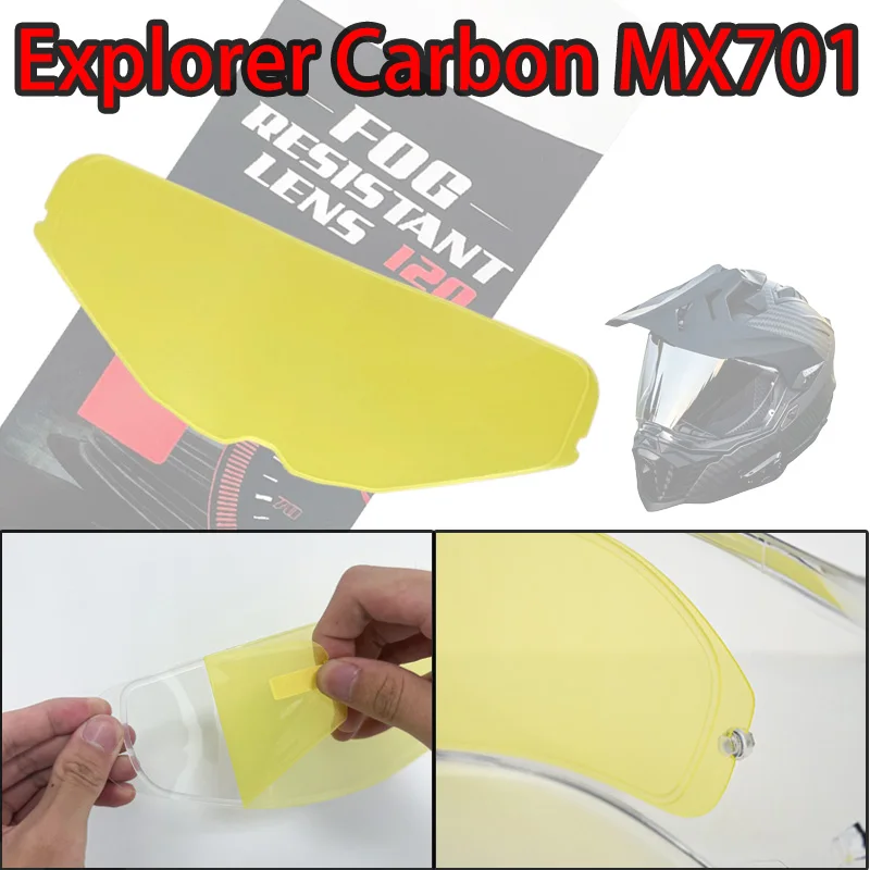 Anti Fog Film For LS2 Explorer Carbon MX701 Motorcycle Helmet Visor Lens Shield Glasses Full face Pin Accesorios