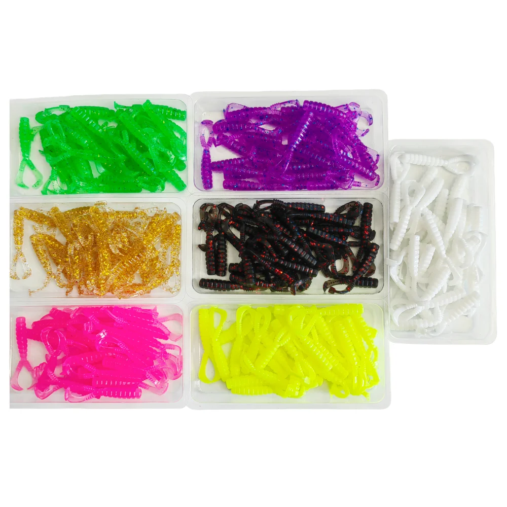 30 Stück Mini-Wurm TPR Silikon Weichköder 40mm 0,5g Schwimmender Kunstköder für Meeres- und Felsenfischen Swimbait Wobbler Angelköder – Detail 1