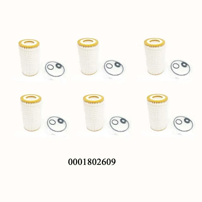 6/3/1Pcs For Mercedes-Benz Engine Oil Filter 0001802609 C230 CL500 CLK350 CLS500 E280 S550 SLK 280 G ML A0001802609  Hu718/5x