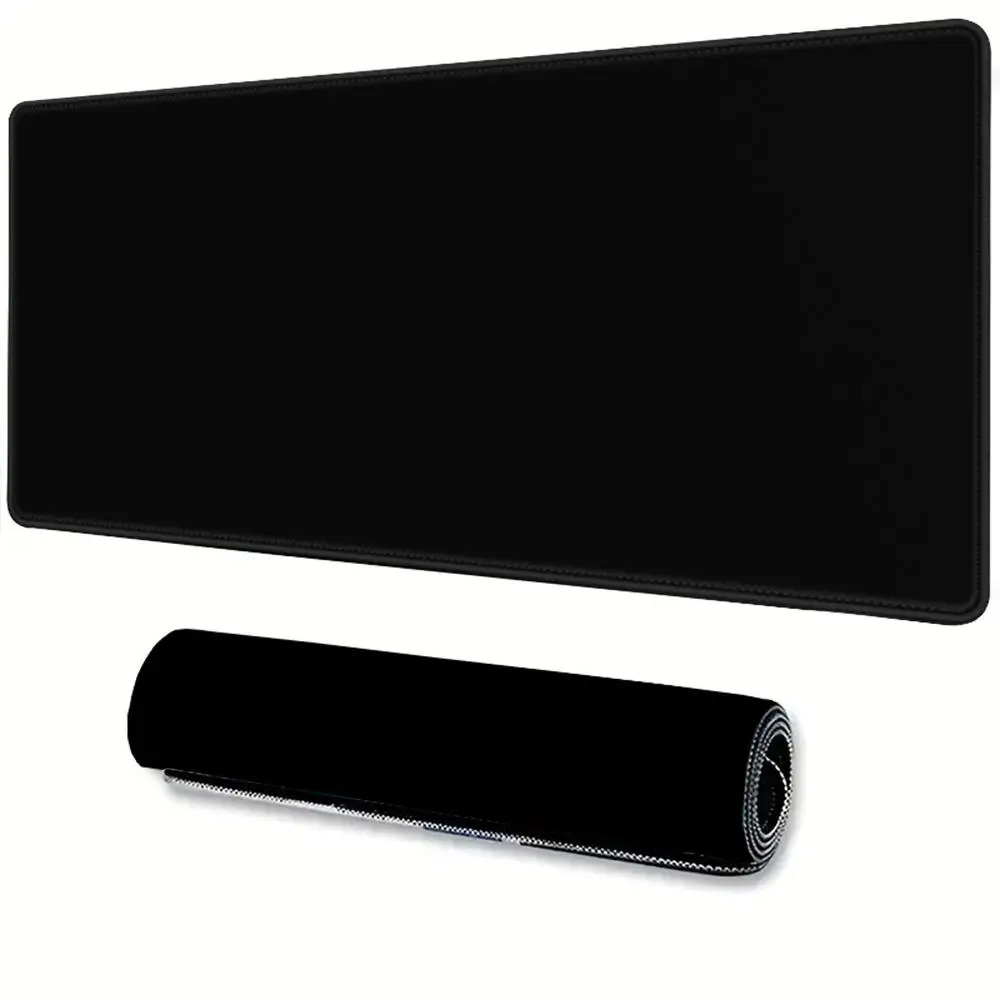 

Большой черный коврик для мыши, простой офисный коврик для клавиатуры, коврик для мыши из чистого натурального каучука, XXL коврик для ноутбука, настольный коврик для ПК, для геймеров HYBXAXC