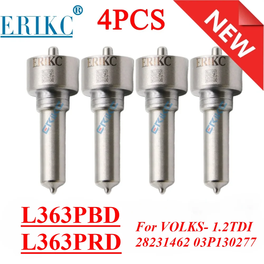 

4PC L363PBD L363PRD Common Rail Injector Sprayer Nozzle H363 G363 For Diesel Injector 28231462 03P130277 VOLKSWAGEN Polo