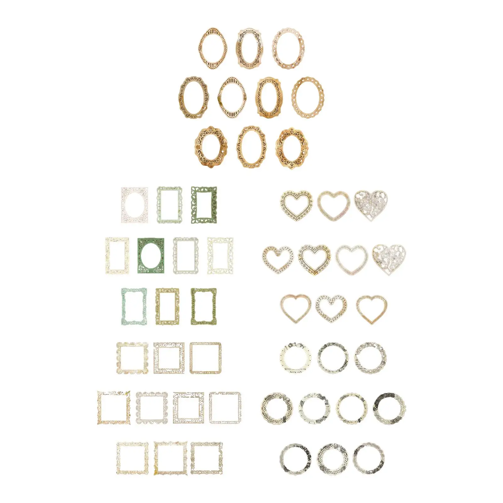 Scrapbooking Paper Decorative Frame Paper for Card Making Diary Journal Paperboard
