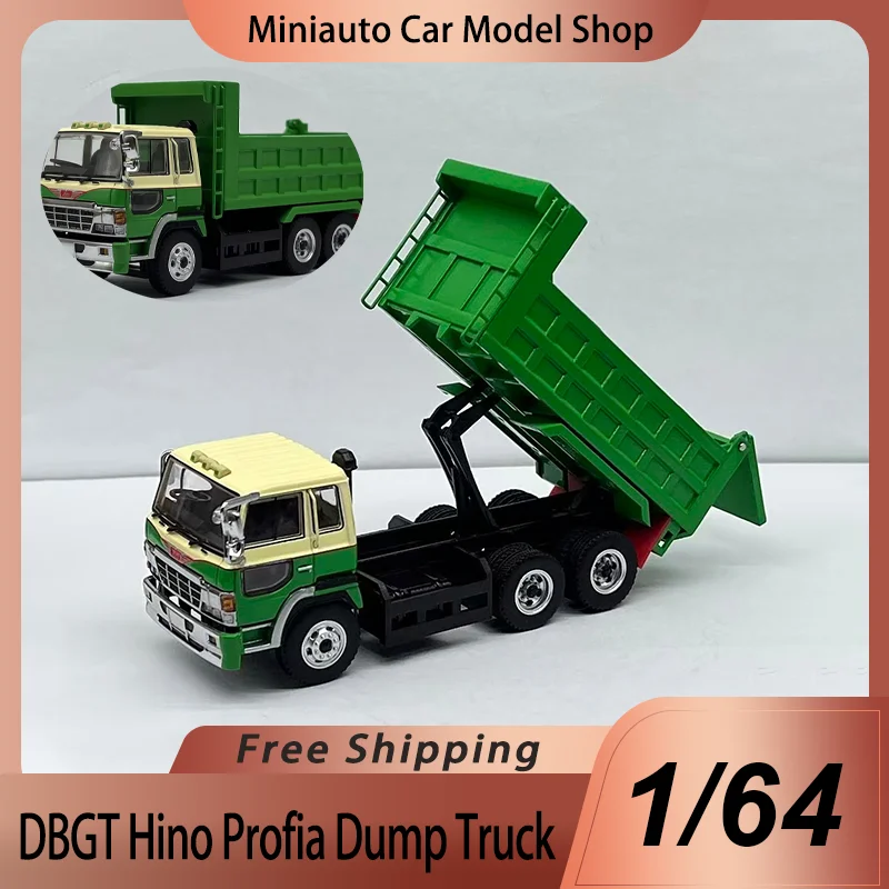 Nuevo Modelo de Camión Volquete Hino Profia DBGT 1:64 en Colores Personalizados, Vehículo de Construcción Japonés de Aleación Fundida a Presión para Coleccionistas de Camiones