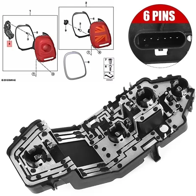 Rear Tail Light Bulb Holder Socket Connector Wire Plug 63217361305 61132359993 For Mini Cooper F55 F56 F57 2014-2022-X67A