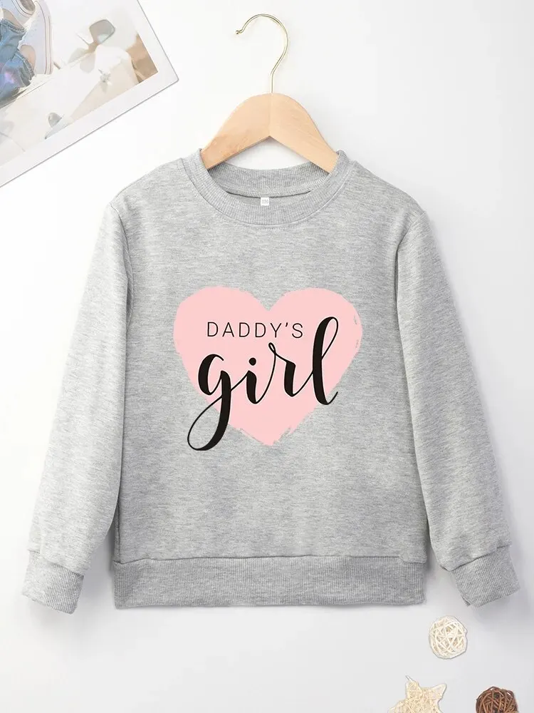 Daddy\'s Girl Letters Kids Sweatshirts