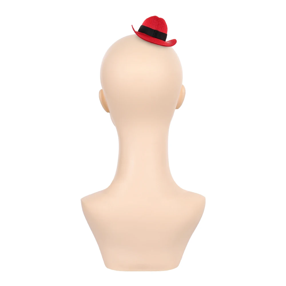 فندق 2 TV الجحيم نزل الملاك الغبار قبعة صغيرة تأثيري حلي الدعائم الأحمر القبعات قبعة أغطية الرأس مجموعة الإناث تمويه هالوين الإكسسوار