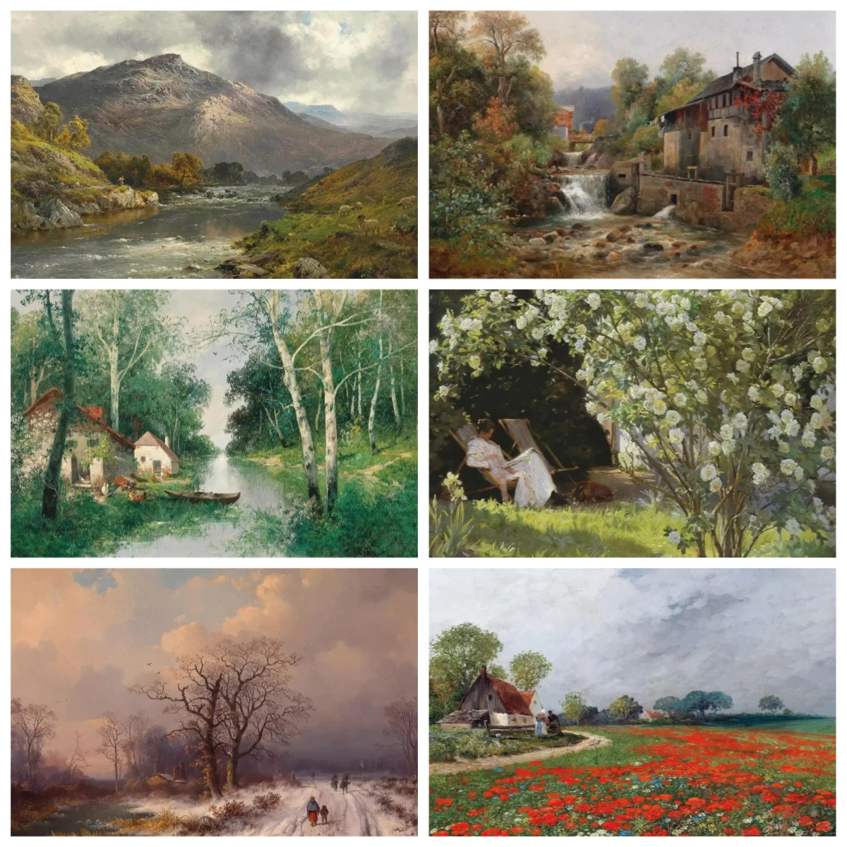 

Rural Natural Landscape Field 500/1000/1200/2000PCS Jigsaw Puzzles Family Activity Games for Gameroom Bedroom Home Decor Gift