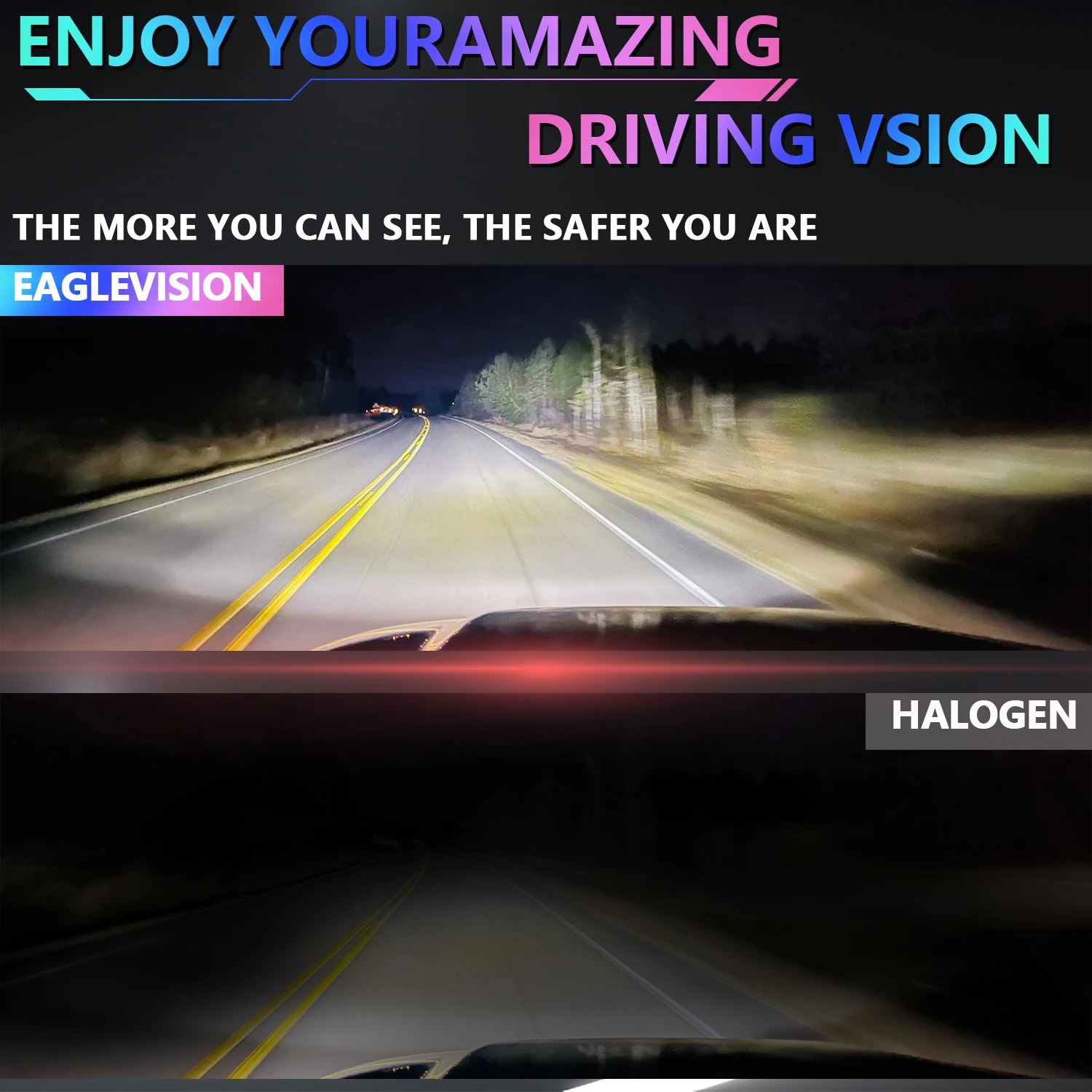 MONDEVIEW 5.75 Inch Skull Round Light 1500W High-power 250000LM High Brightness 6000K White DRL Daytime Running Light