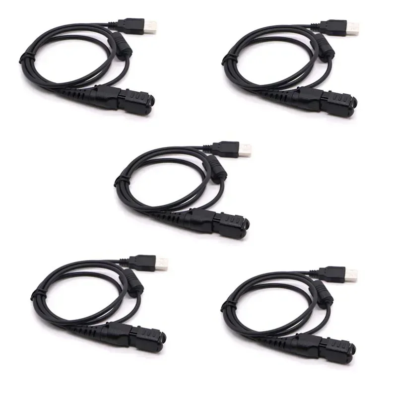 5PCS USB Programming Cable For Motorola MotoTRBO Radio XPR3300 XPR3500 E8600 DP2400 DP2600 DEP550 DP2000 PMKN4115 Walkie Talkie