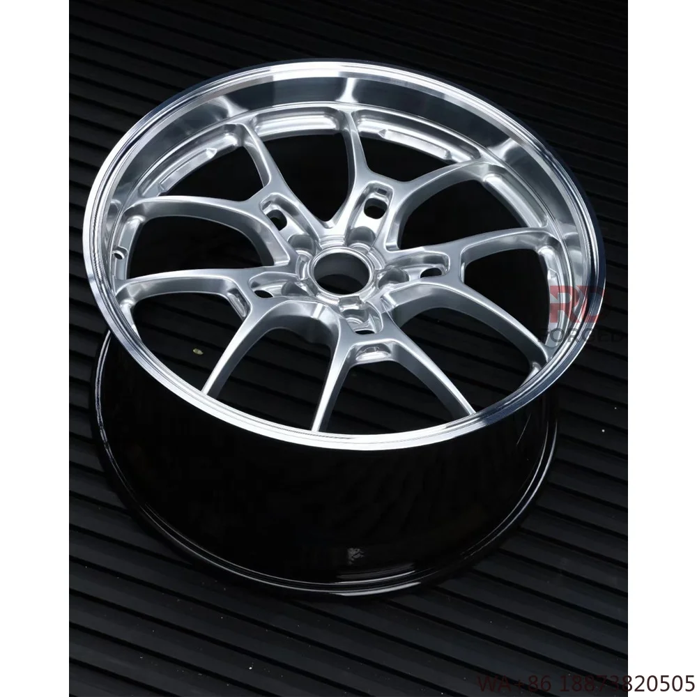 For Polished 5 Spoke 5 Hole 17 18 19 20 21 22 Inch Fine Polished Deep Concave Alloy Forged Rims for E30 Jdm F32 420 428 E60 61