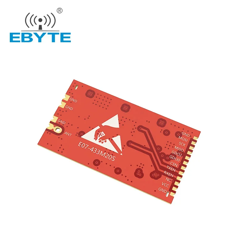 CC1101 433MHz 20dBm Módulo Transceptor Sem Fio Casa Inteligente Interface SPI Amplificador de Potência Módulo Receptor Rf EBYTE E07-433M20S