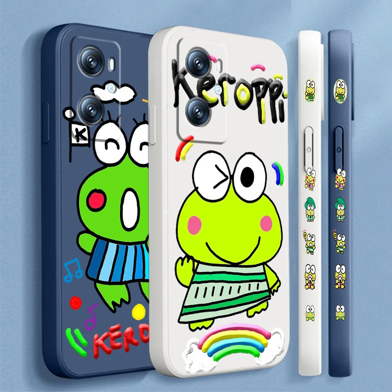 חמוד גדול צפרדע נוזל שמאל חבל עבור oppo למצוא reno 7 6 x5 x3 a98 a96 a15 a53 a74 a72 a5 a16k 5g s 2020 4g tpu