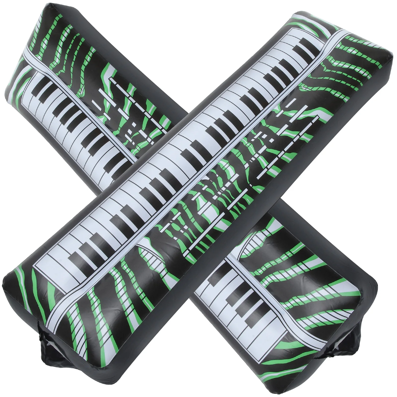 

2pcs Inflatable Electronic Keyboards 60CM PVC Instrument Props for Party Photo Booth Decorations Musical Instruments