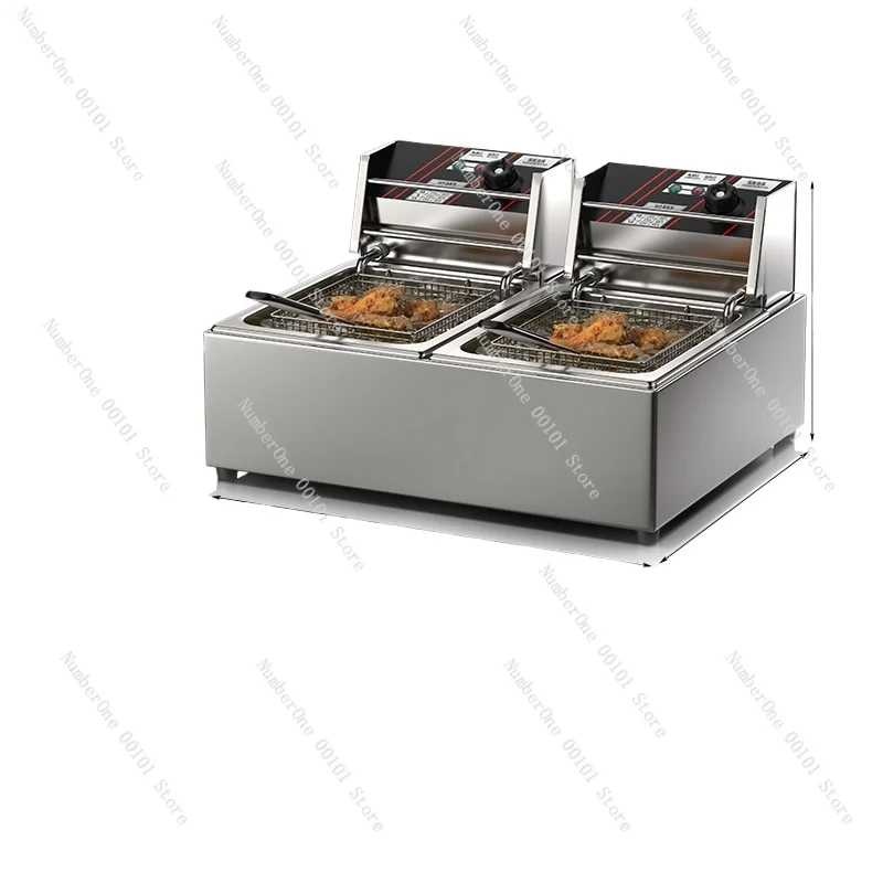 Fryer Commercial electric fryer Stall skewers French fries Fritters constant temperature
