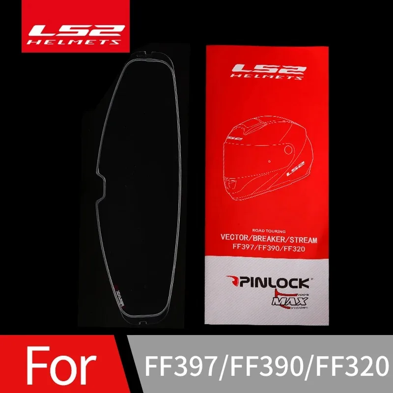 Original LS2 FF397 motorcycle helmet visor clear Pinlock Anti-fog patch Suitable for LS2 FF390 Breaker helmet Lens Anti-fog Film