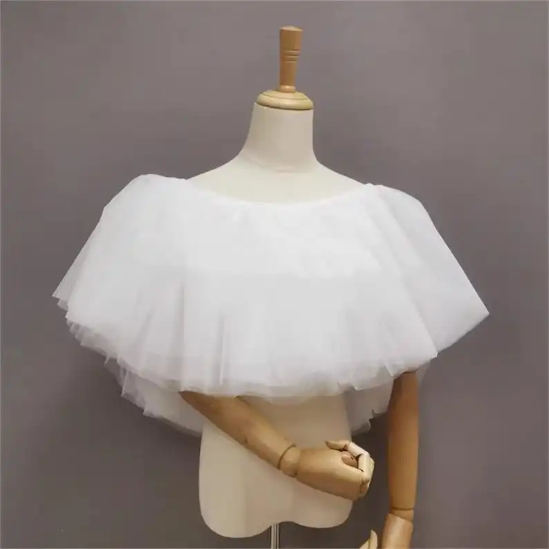 Tulle Wedding Bolero Bride Wrap Women Cape Bridal Shrug Formal Party Accessory Jacket Stoles for Party Dresses