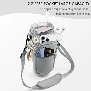 Wasserflaschenabdeckung kann Crossbody, Schutzabdeckung, Beutel zum Tragen von Wasserflasche mit Tasche, Flaschenhalter, Bag mit adj sein 6 Hauptverkauf Tapa Flasche - №1