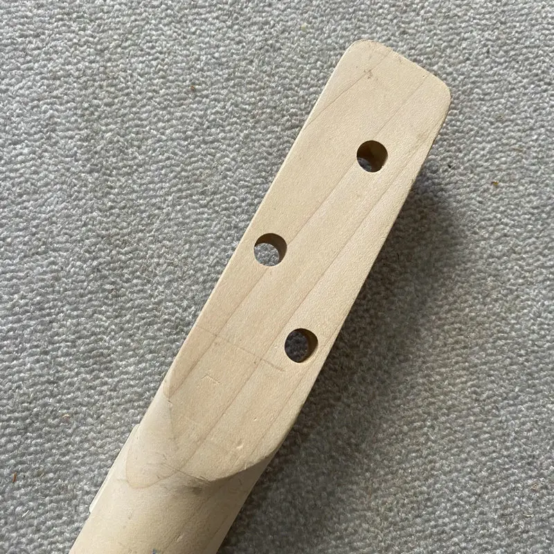 GN778 3 String Electric Guitar Unfinished Guitar Neck No Frets No Paints for Custom Order DIY Replace