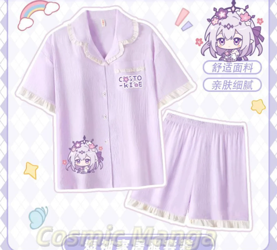 Image of Spiel Honkai: Star Rail Phainon Mydei Castorice Kafka Cosplay Kurzärmeliges Set aus Pyjamas und Hauskleidung Geschenk Halloween Anime