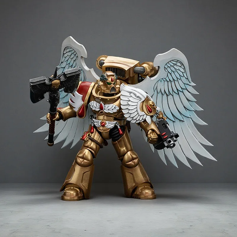 

Фигурка JOYTOY Warhammer 40K 1/18 — Кровавые Ангелы, Сангвинианский Гвардеец с энкарминовым топором, миниатюрная модель солдата, игрушка