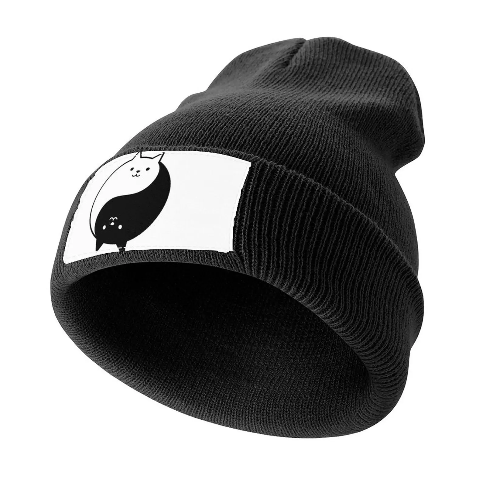 Balanced Cat Yin Yang Knitted Cap Wild Ball Hat Golf Hat Sunscreen Brand Man cap Women's Beach Visor Men's