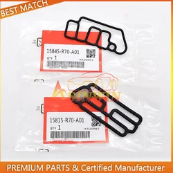 2PCS Solenoid Gasket Set Cylinder Head Black 15815-R70-A01 15845-R70-A01 15815R70A01 15845R70A01 For Honda