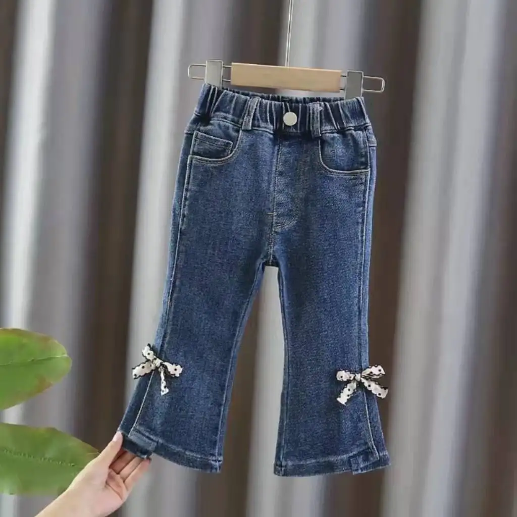 Jeans For Girls Solid Color Jeans Kids Girl Spring Autumn Jeans Kid Casual Style Children\'s Jeans Clothes