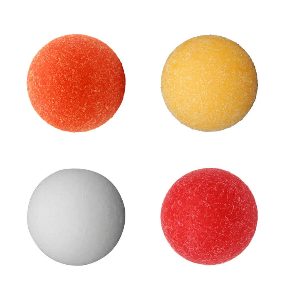 4 قطع كرة قدم صغيرة 32 مم كرة قدم منضدية كرة قدم بلاستيكية بديلة للأطفال نشاط ممتع طاولة كرة قدم داخلية وخارجية