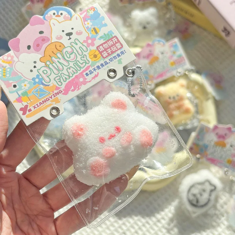 

Squishy Kawaii Mini Plush Silicone Critter Rabbit Bear Baby Elephant Cheese Cat Pendant Girl Holiday Birthday Delicate Cute Gift