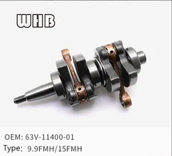 63V-11400-01 EU quality Marine Part Set Crankshaft Assy STD For Yamaha 2 Stroke 9.9HP 15HP Outboard Motor Parsun Hidea 63V-11400