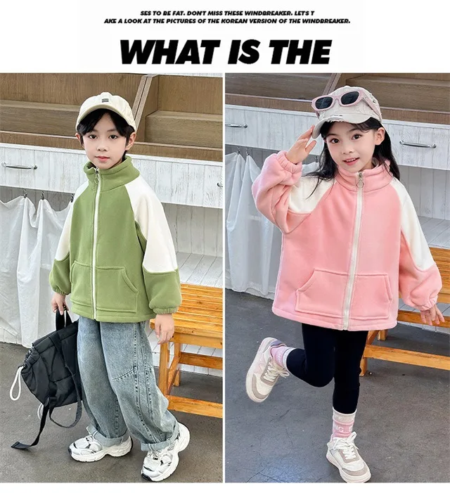 2026 Warme Jacken für Mädchen Kinder Herbst Winter Oberbekleidung Kinder Plus Samt Mäntel Neue Teenager Mode Gefütterte Kleidung – Detail 16