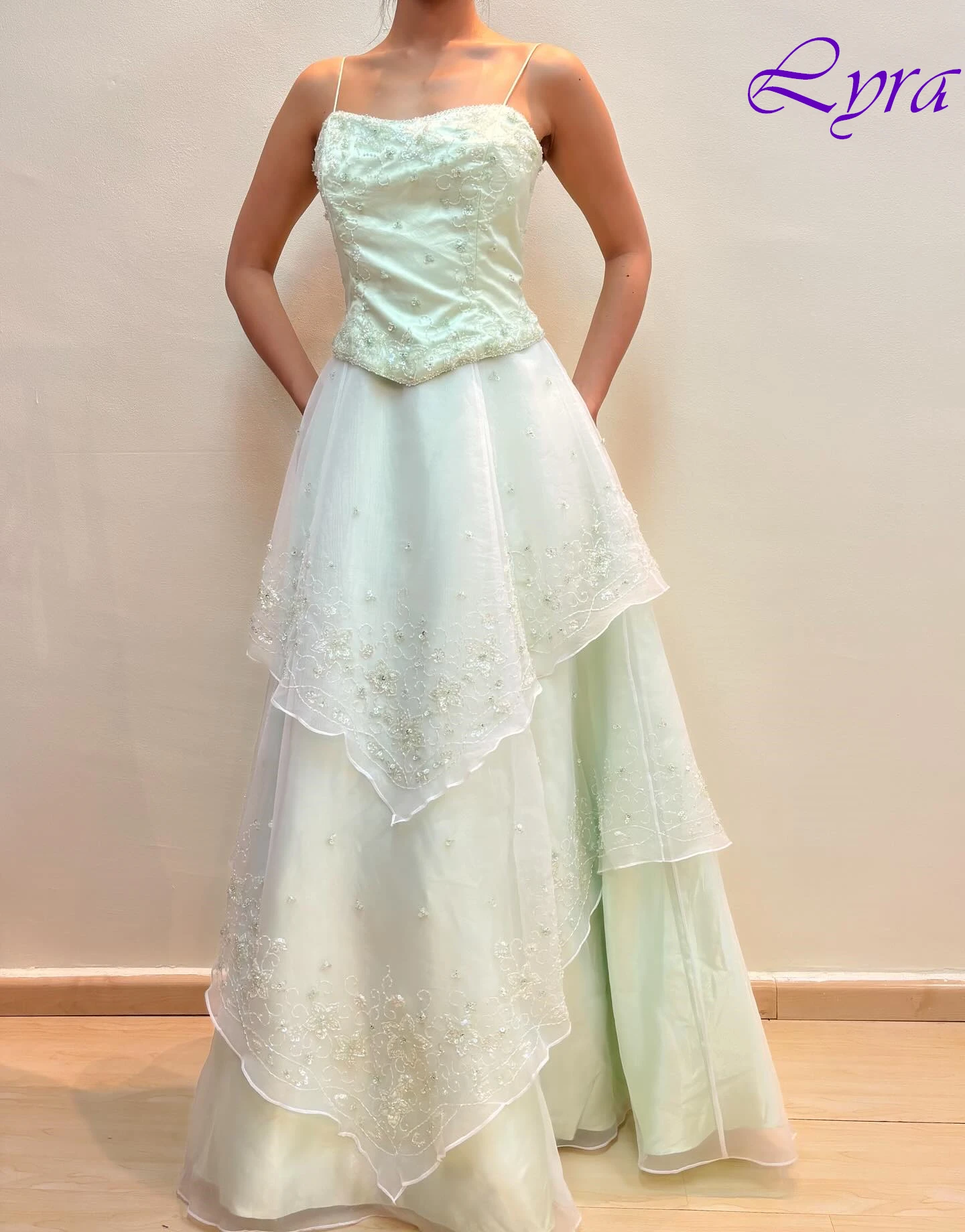 

Customized A-Line Spaghetti Straps Sleeveless Elegant Evening Dress Delicate Bespoke Occasion Gowns Fashion Celebrity Gowns