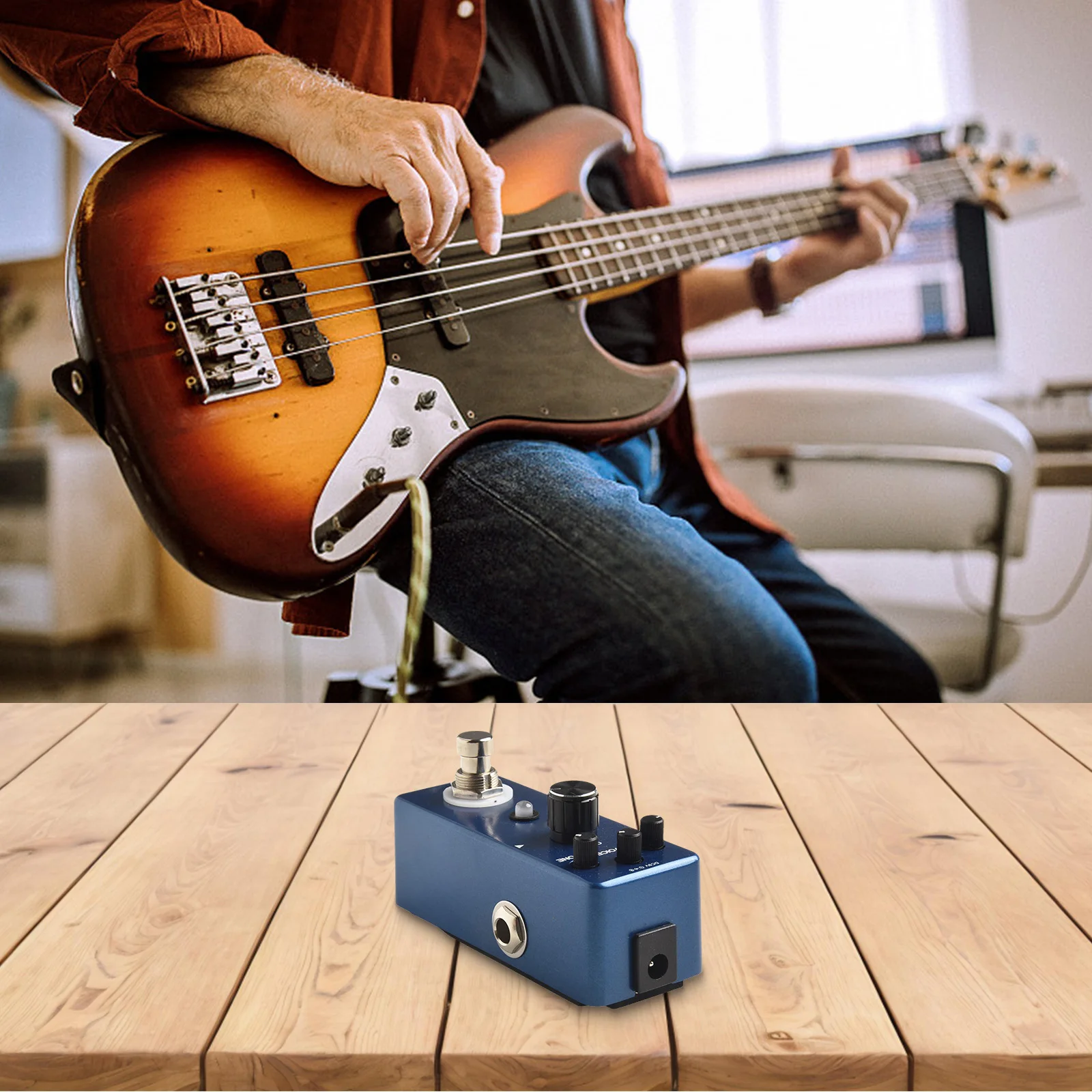 

Authentic Analog Overdrive Pedalboard 11*5*5cm Analog Overdrive Balanced Medium-Low Distortion Customizable Sound