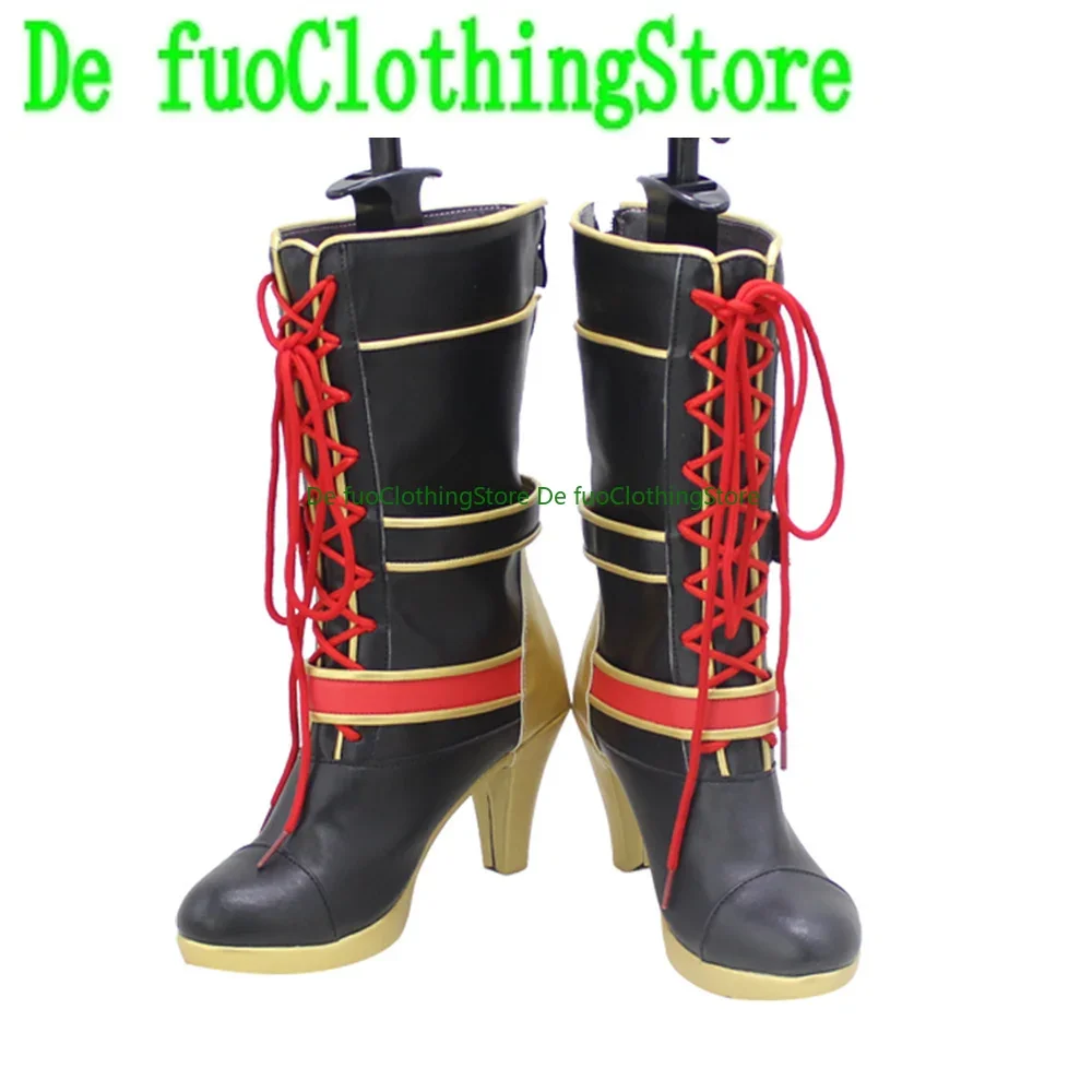 Hololive Kuzuha Sanya Buty do Cosplayu Gra Anime Karnawał Impreza Halloween Boże Narodzenie DefuoClothing Sklep z Obuwiami