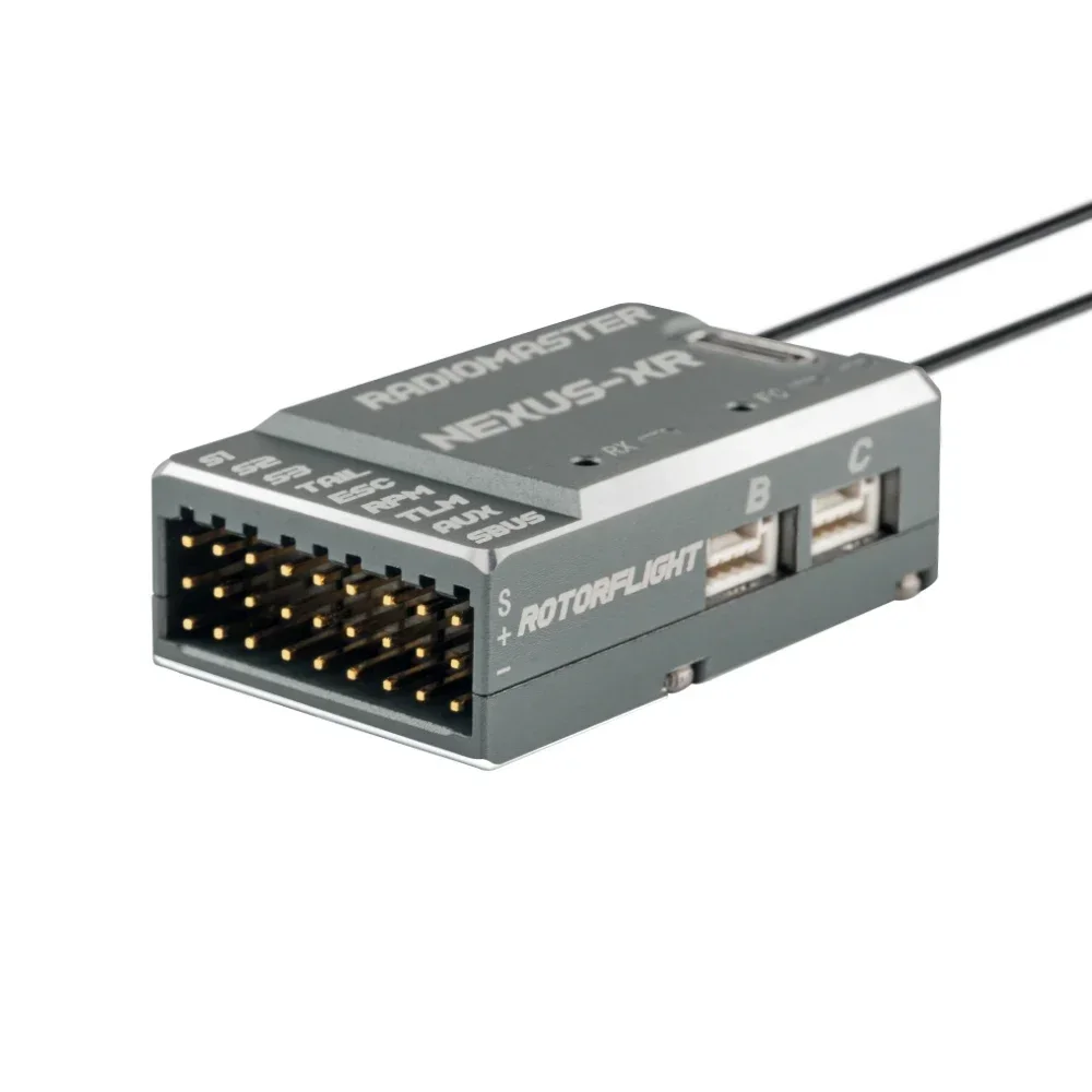 라디오마스터 넥서스 XR F4 비행 컨트롤러 |   ExpressLRS 2.4GHz 수신기 |   CNC 합금 |   데이터 블랙박스 |   FPV 드론 헬리콥터