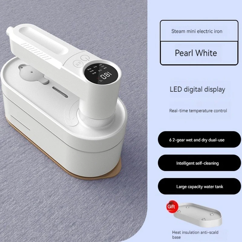 Nuova macchina da stiro digitale portatile per piccola macchina da stiro sospesa domestica, ferro da stiro elettrico a vapore per vestiti, comoda