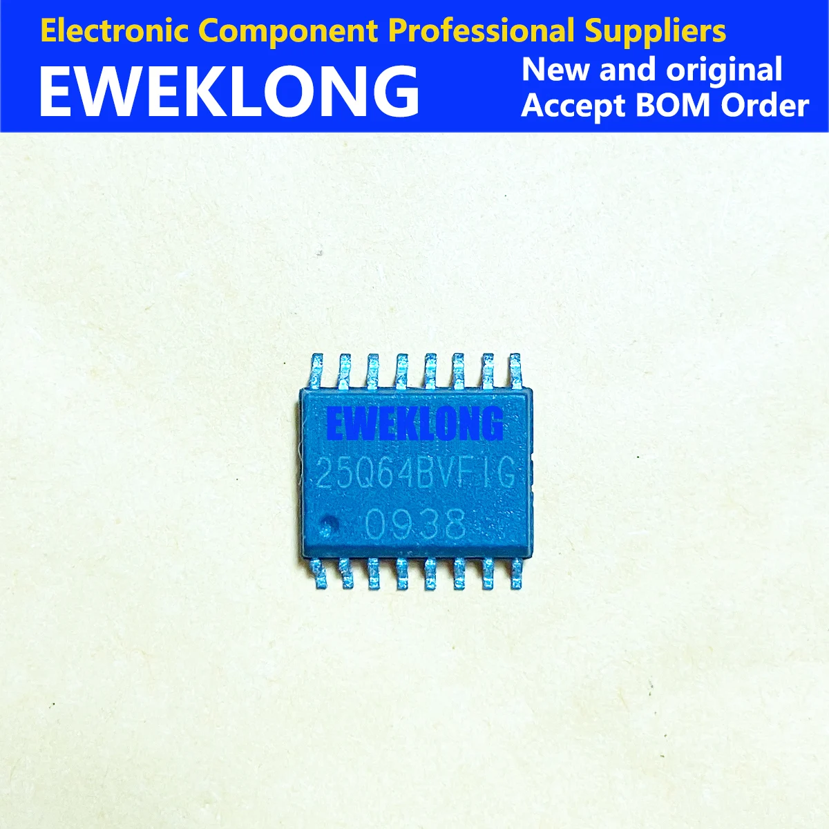 Puce IC de coordinateur électronique, code de marquage, SOP16, W25Q64BVFIG, 5 pièces