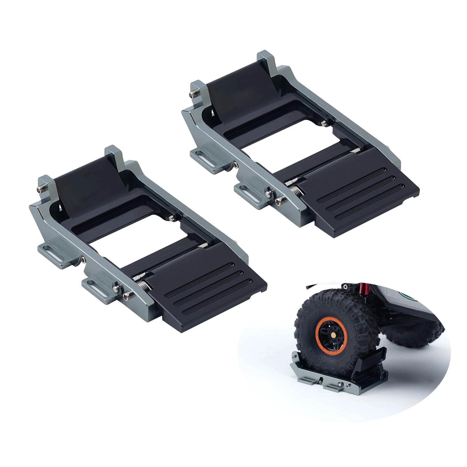 TCRC RC Automatic Tire Lock Trailer Anti-Sway for 1/18 1/24 Axial SCX24 GT24 FCX24 TRX4M FCX18 UTB18 Etc RC Crawler Car