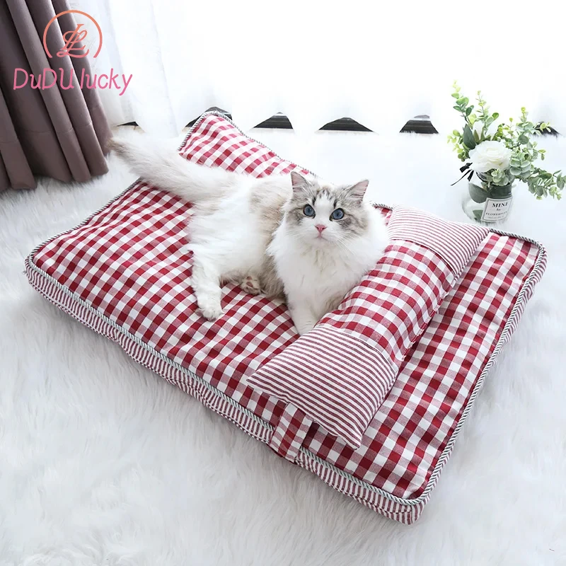 dog bed soft and comfortable pet bed home pet comfortable sleep sofa warm kennel pad cat mattress, pet supplies sofa bed