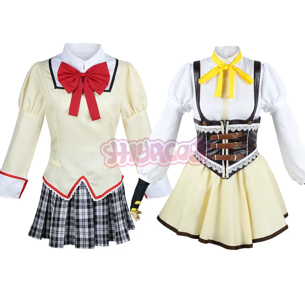 Kaname Madoka Akemi Homura Cosplay Costume School Uniform Puella Magi Madoka Magica Adult Anime Halloween Costumes Women Game