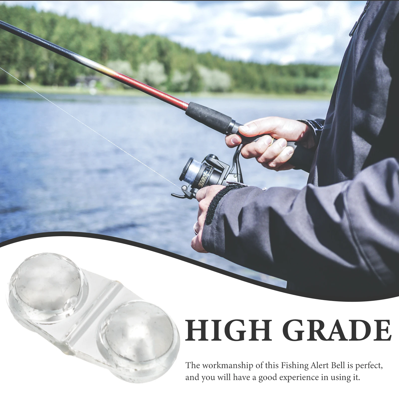 

25 Pcs Fish Bell Warning Fishing Bells Rod Alarm Supplies for Sale Worldwide Pole Abs Poles Alert