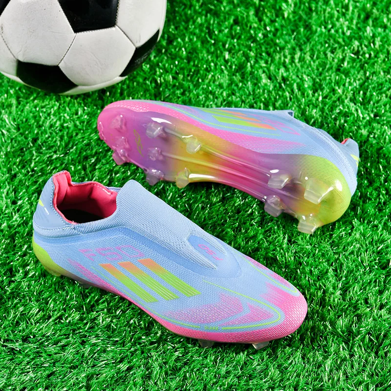 

Training Men Soccer Shoes Society Cleats Long Spikes Football Shoes Outdoor Non-Slip High Quality Football Field Boots Match