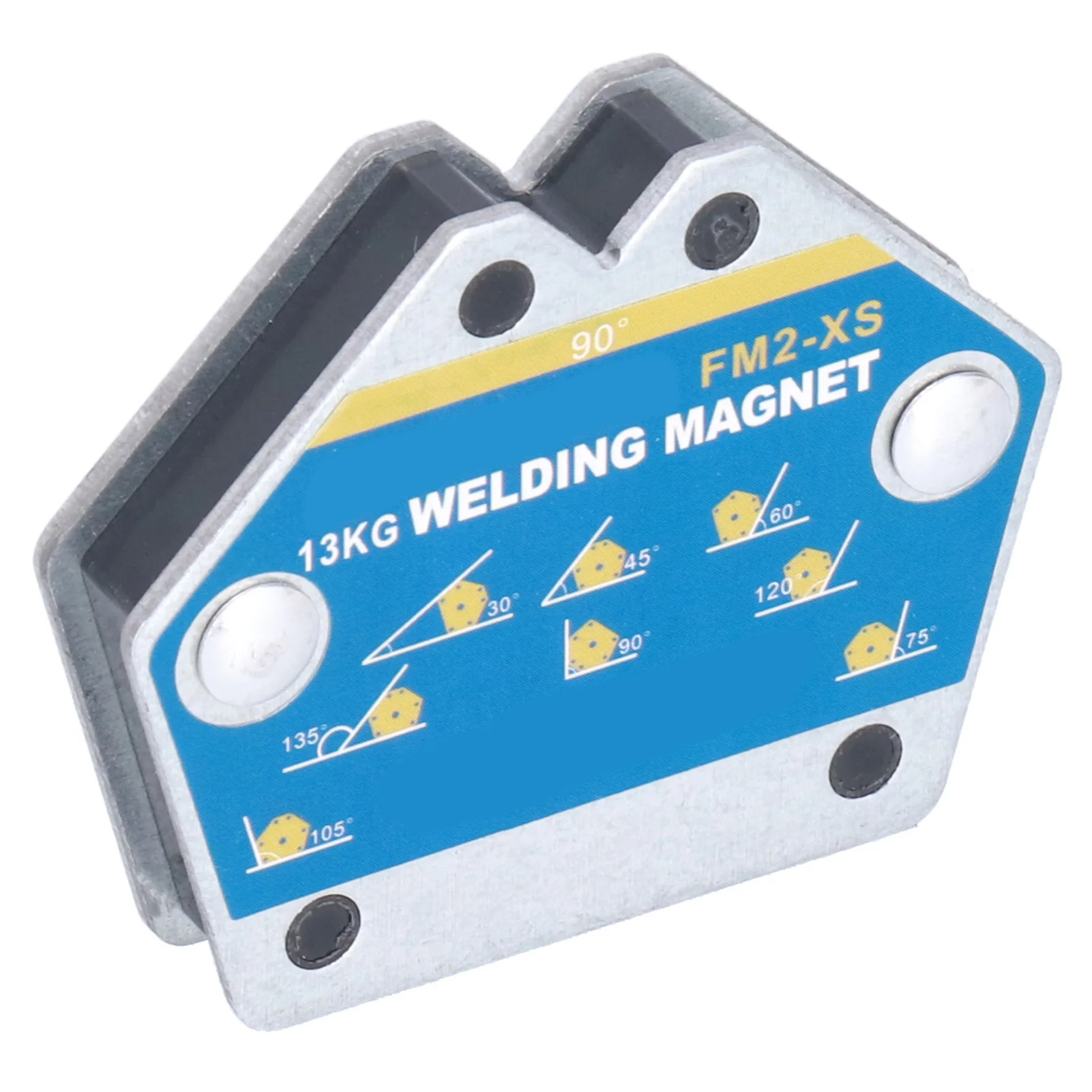 4 szt. Magnetyczny pozycjoner spawalniczy Magnesy spawalnicze Uchwyt wielokątny do mocowania Kwadratowy uchwyt żelazny Narzędzia 30 ° -105 °   13KG