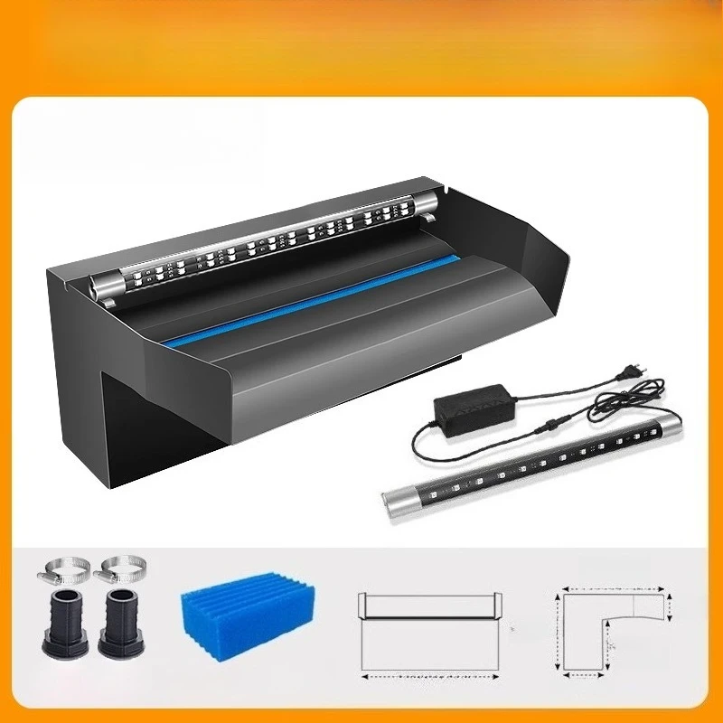 

Stainless steel waterfall outlet water circulation water flow device landscaping water flow trough
